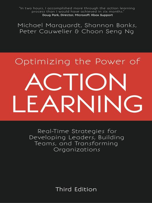Title details for Optimizing the Power of Action Learning by Michael Marquardt - Available